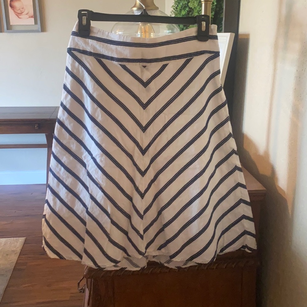 Talbots Linen A Line Midi